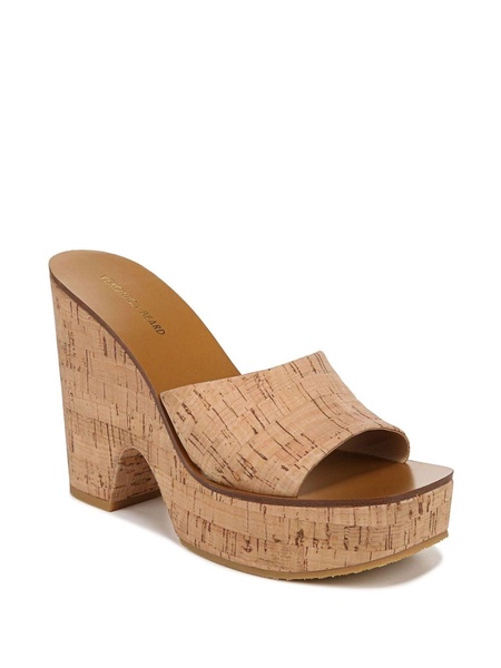 Paulita 120mm cork wedge mules