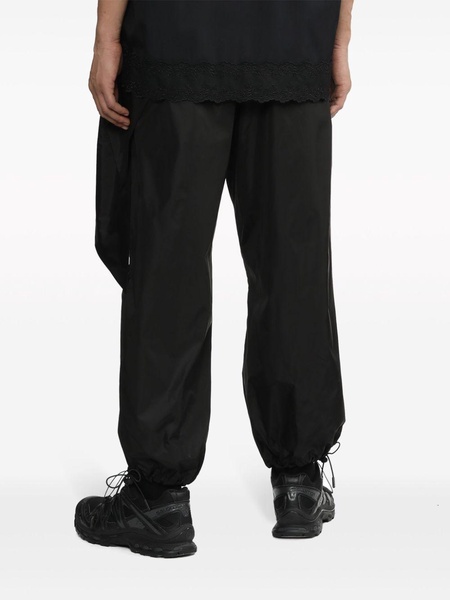 bow-detail straight-leg trousers