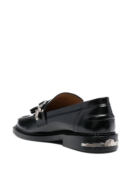 buckle strap loafers