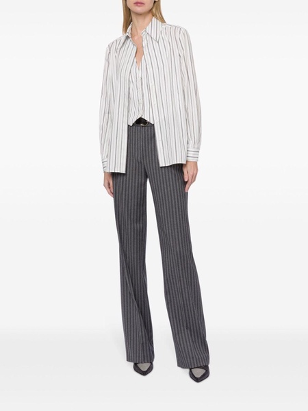 mid-rise tailored trousers