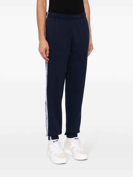 logo-stripes cotton-blend track pants