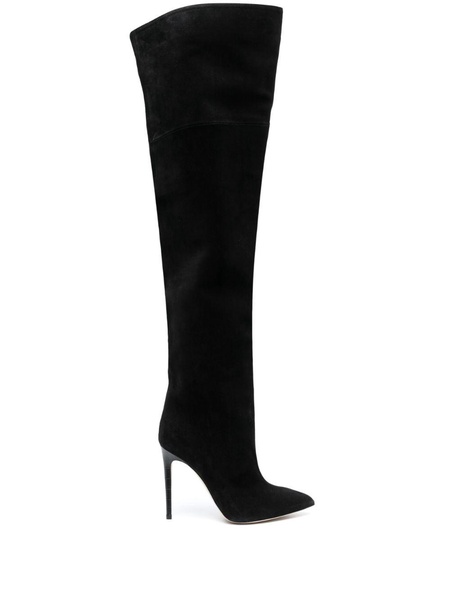 over-the-knee suede boots