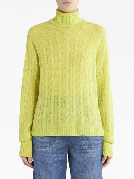 cable-knit cashmere jumper