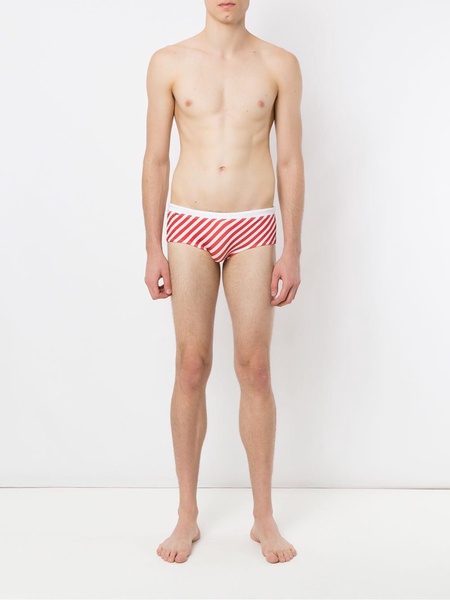 striped swim briefs