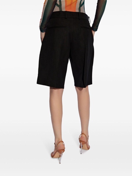 concealed-fastening knee-length shorts