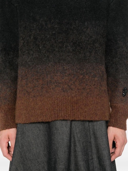 Brown Ombré Effect Sweater