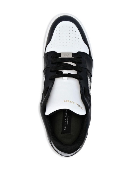 Lo-Top Crystal Leather Sneakers