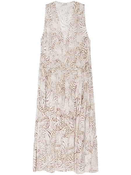 Mia seashell-print midi dress