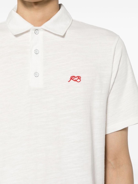 logo-embroidered polo shirt