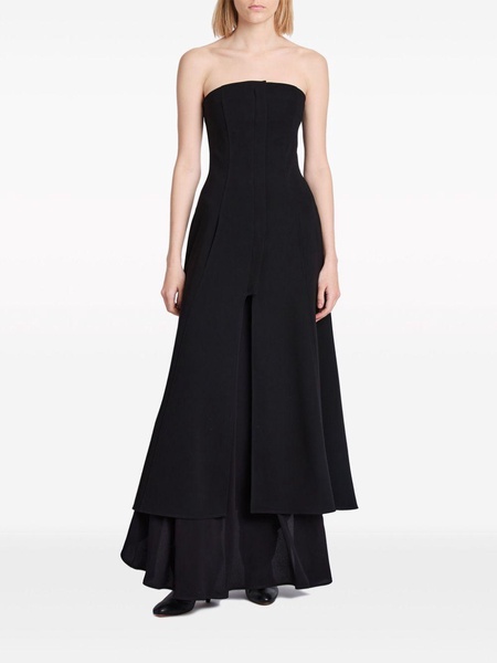 Danielle crepe strapless dress