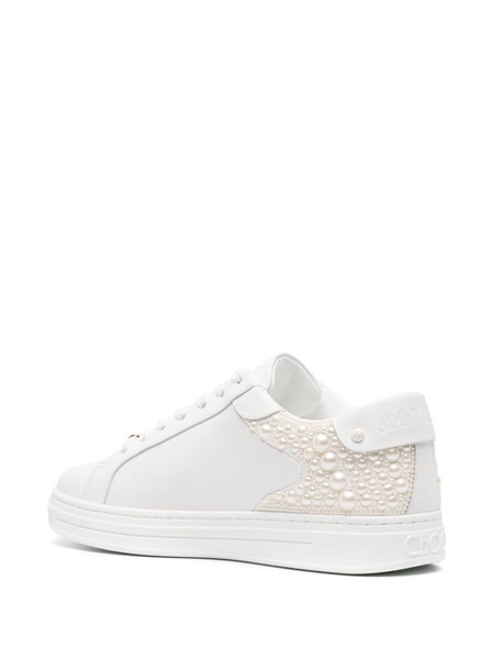 Rome/F pearl-embellished sneakers