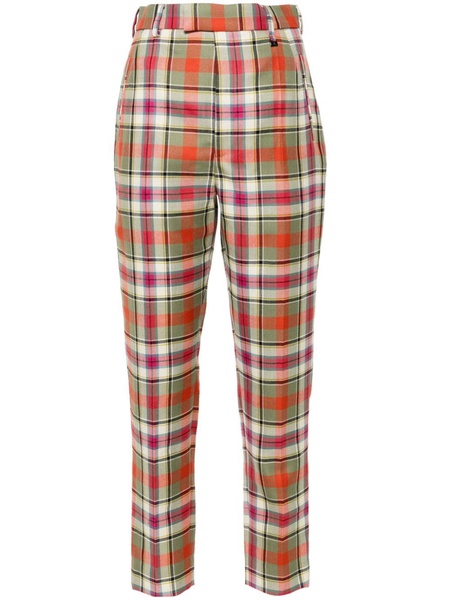 checked Cigarette trousers