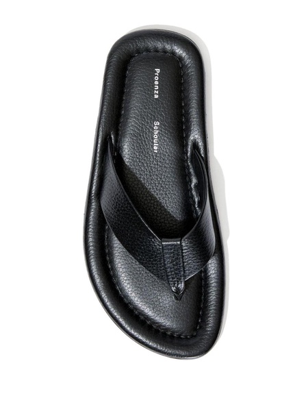 Cooper leather flip flops