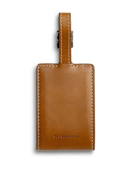 leather luggage ID tag