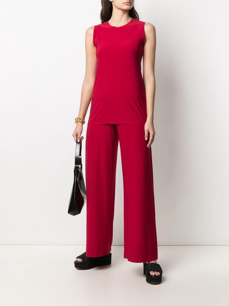 wide-leg flared trousers