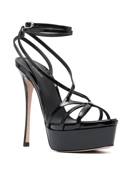 150mm Belen patent leather sandals