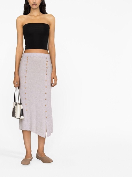 Loulou ribbed midi skirt