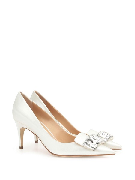 SR1 Bridal 75mm satin pumps