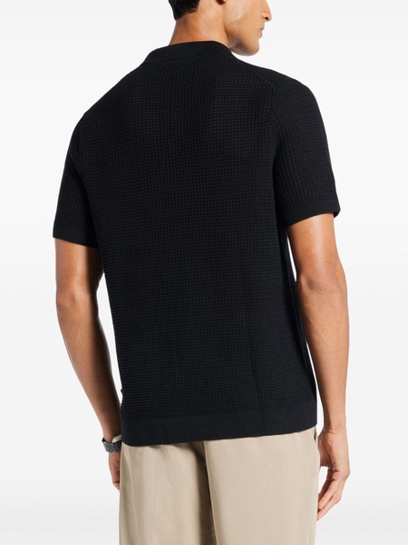 open-knit shirt