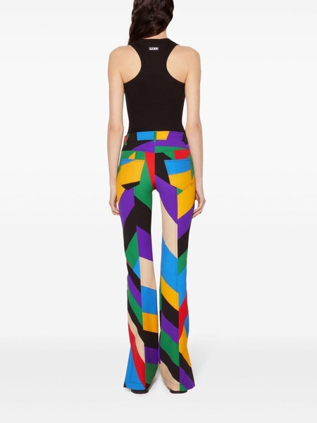 Iride-print trousers