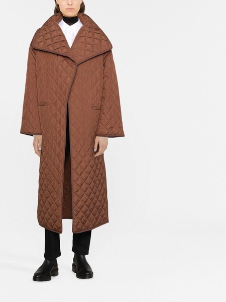 signature quilted oversize coat