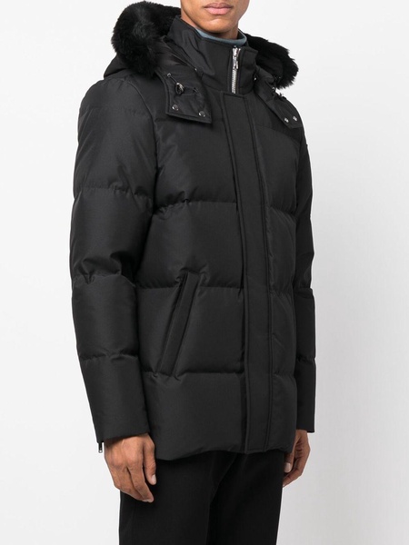 detachable-hood padded coat