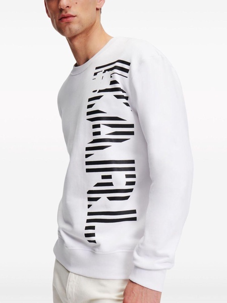 vertical-logo organic-cotton sweatshirt