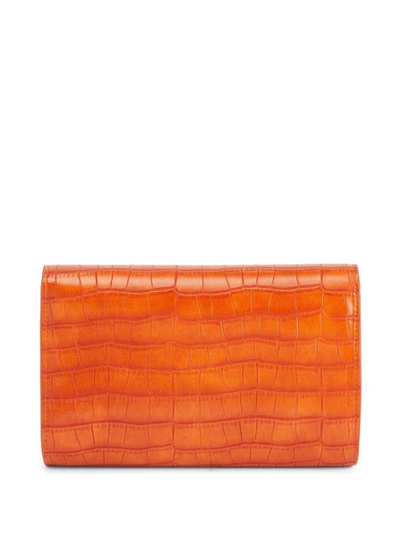 Wendy crocodile-effect clutch bag