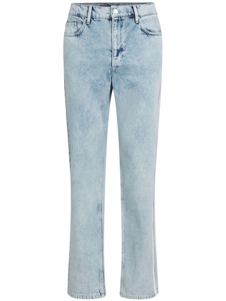 logo-tape straight-leg jeans