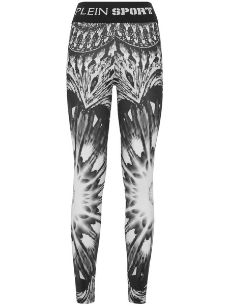 abstract-print skinny leggings