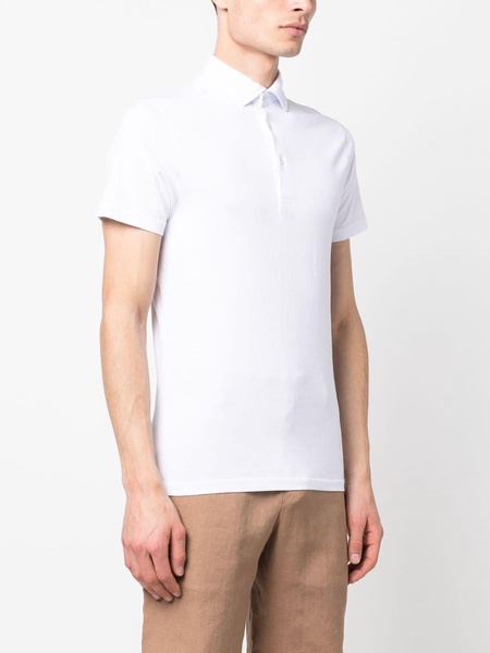 cotton short-sleeved polo shirt 