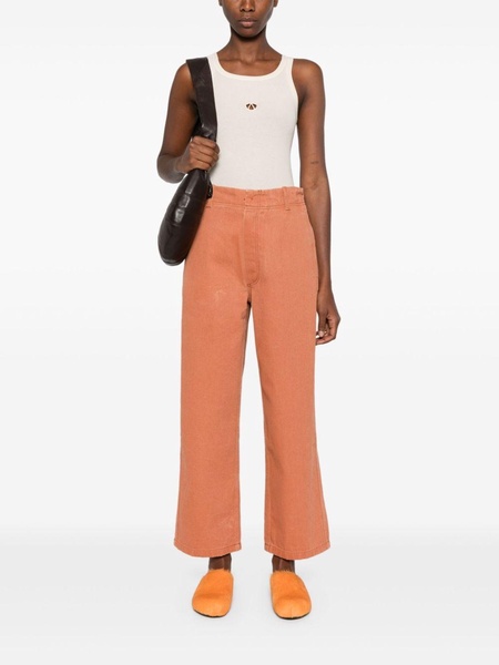 straight-leg trousers