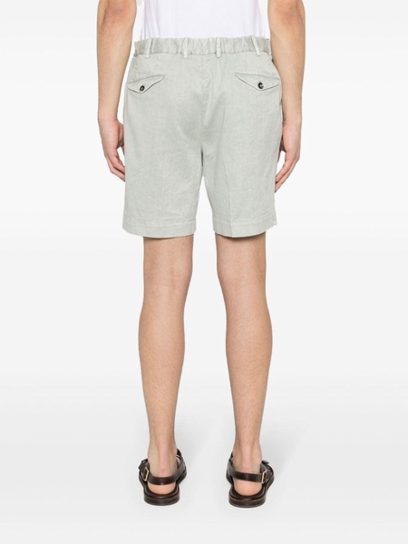 pleated chino shorts