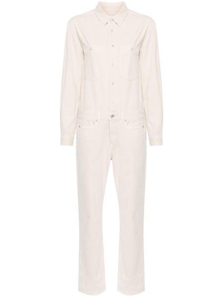 Imane long-sleeve denim jumpsuit