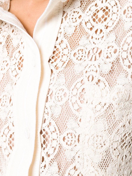 lace button shirt