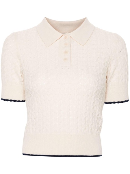 knitted polo shirt