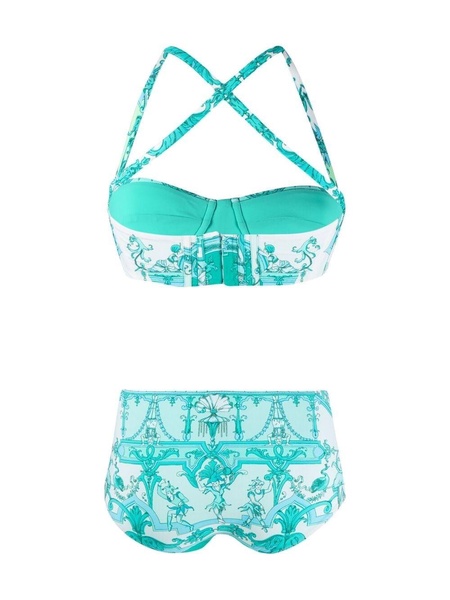 scarf-print bikini set