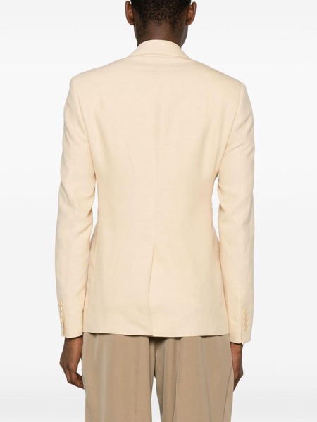 peak-lapels double-breasted blazer