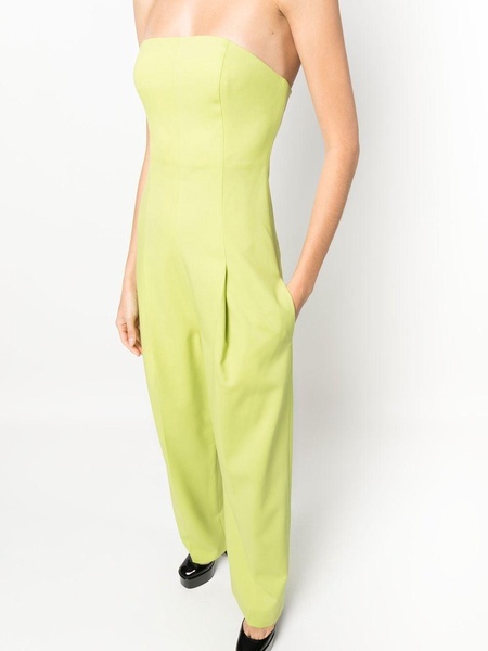 strapless straight-leg jumpsuit