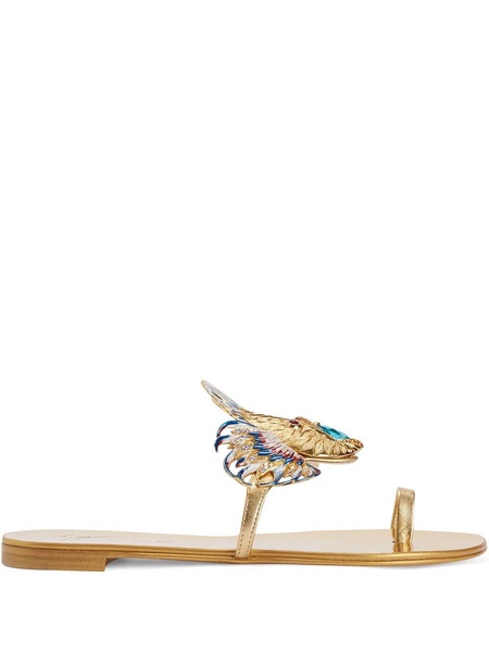 Spipiott embellished metallic sandals