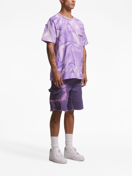 tie-dye cargo shorts