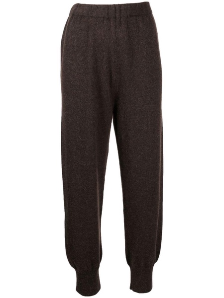 felted-finish cropped trousers