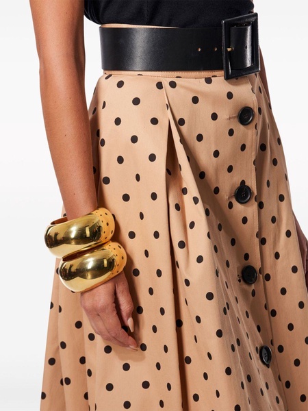 polka dot A-line skirt