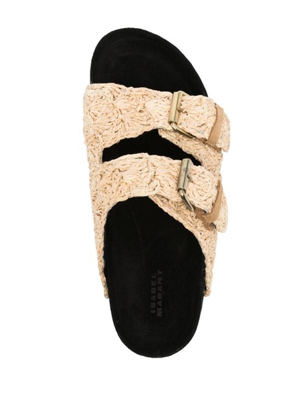 Raffia-Suede Lennyo-GC Sandals 