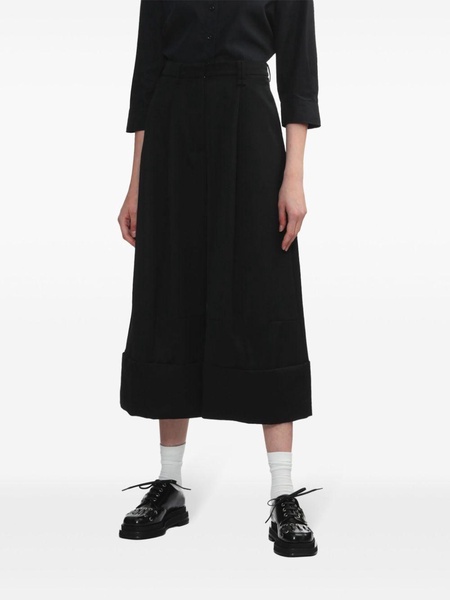 Simone Rocha Sculpted Cropped Wide Leg Trousers Clothing