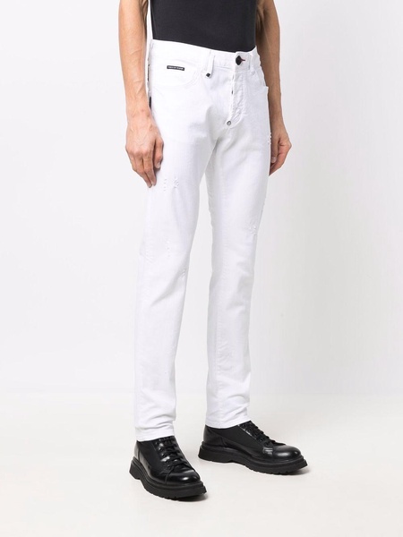 low-rise slim-fit jeans