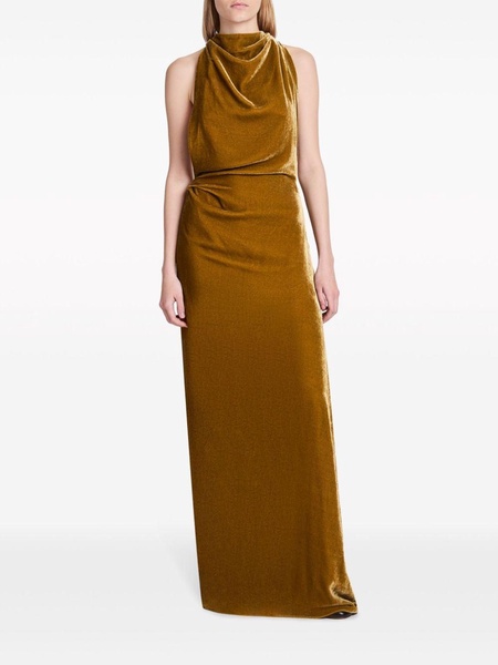 Faye twisted velvet gown