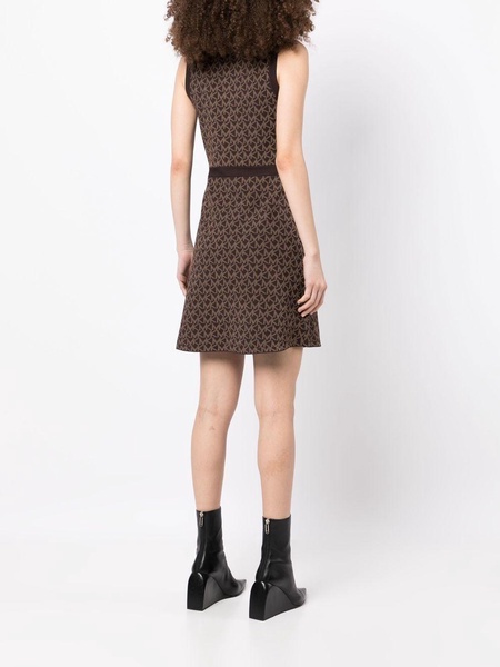 intarsia-knit monogram dress