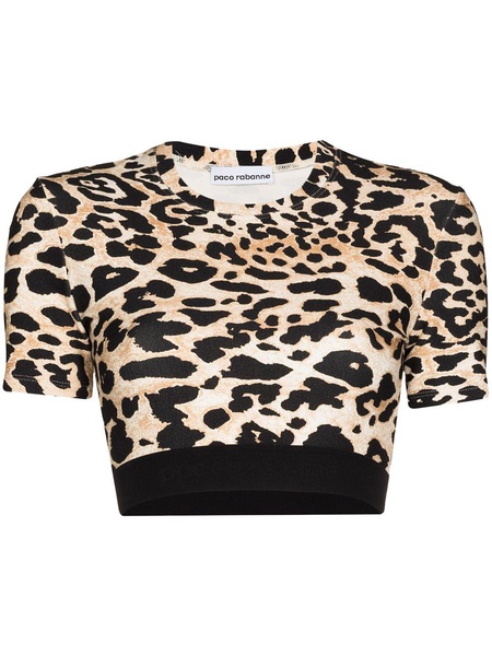 leopard print cropped top