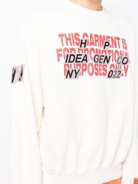 slogan-print long-sleeved sweatshirt